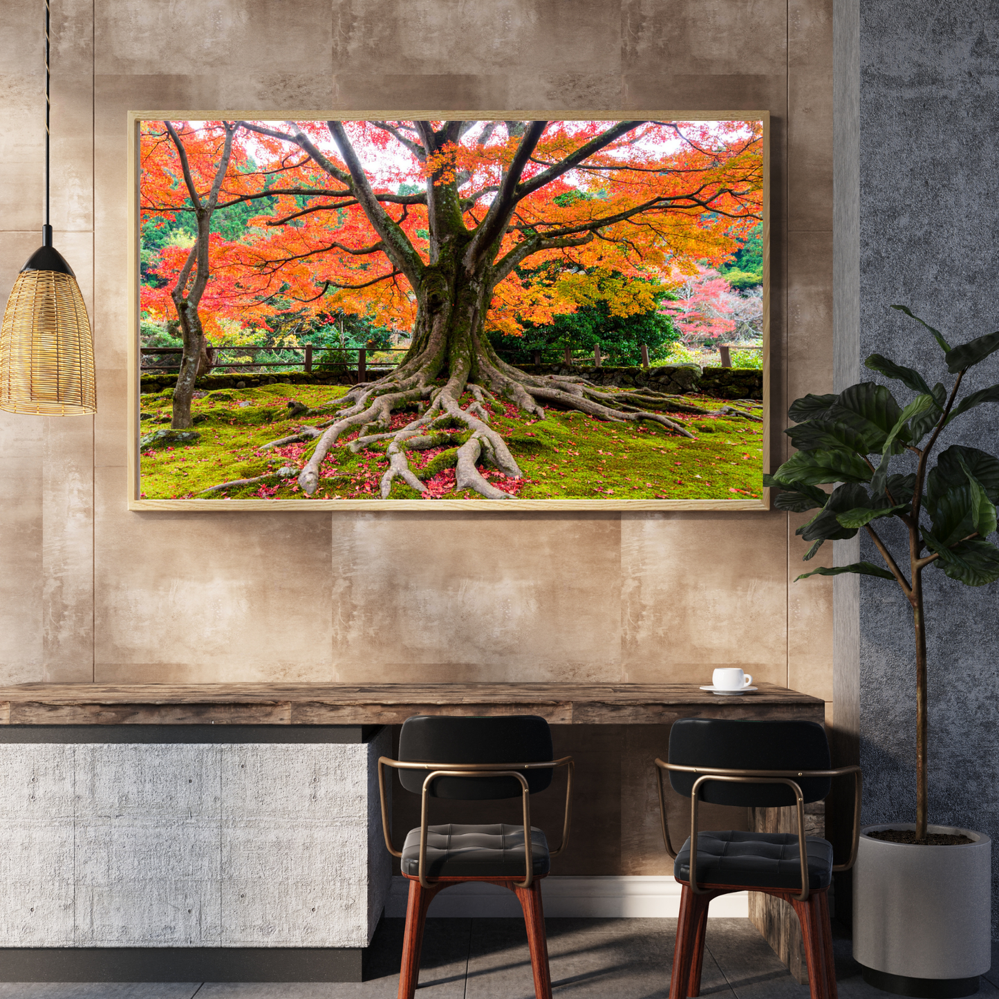 Maple Tree In Fall 2- AI Digital Wall Art Download