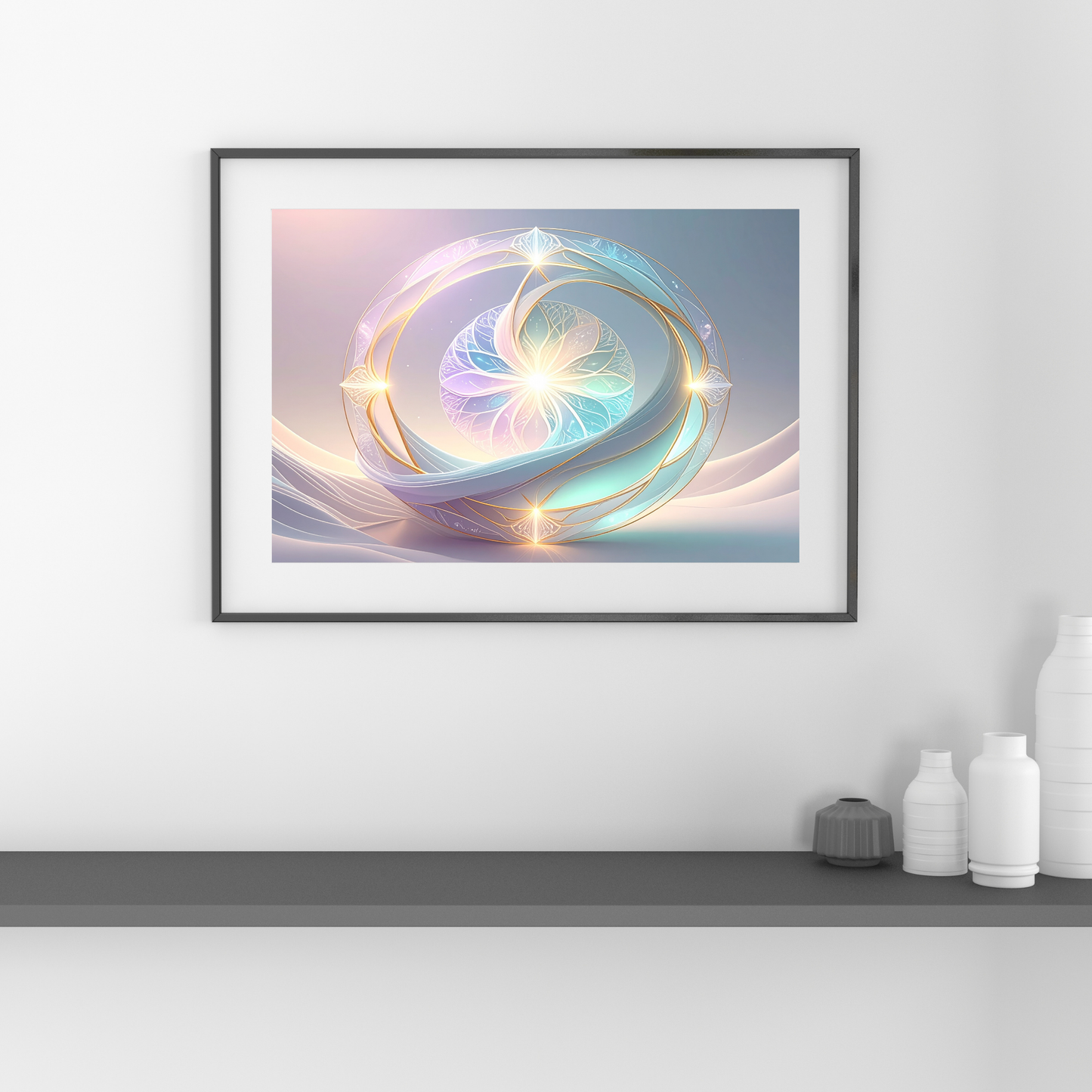 Neural Pathways Circle 4 - AI Digital Wall Art Download