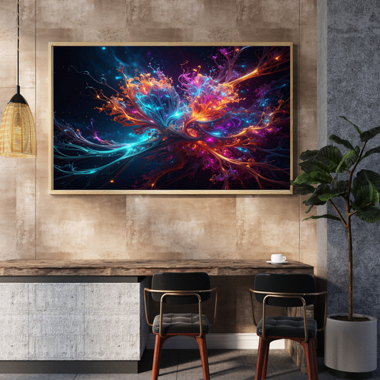Dynamic Neuro-Inspired Composition 3 - AI Digital Wall Art Download