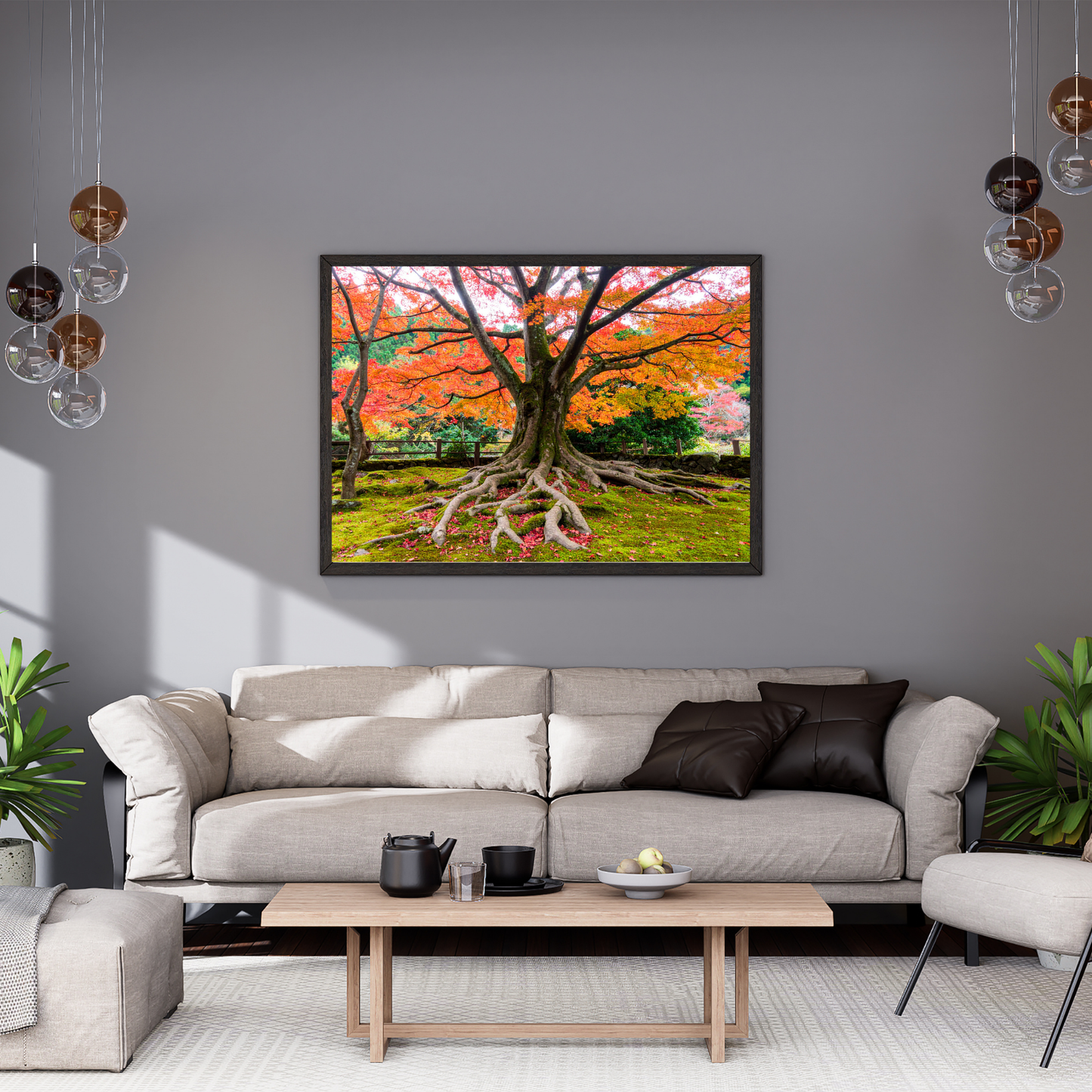 Maple Tree In Fall 2- AI Digital Wall Art Download