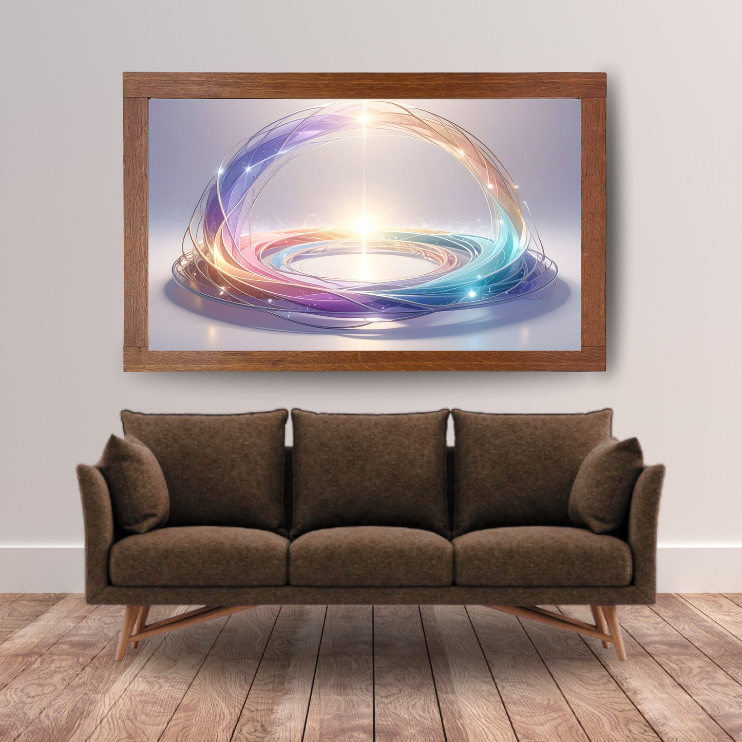 Neural Pathways Circle 1 - AI Digital Wall Art Download