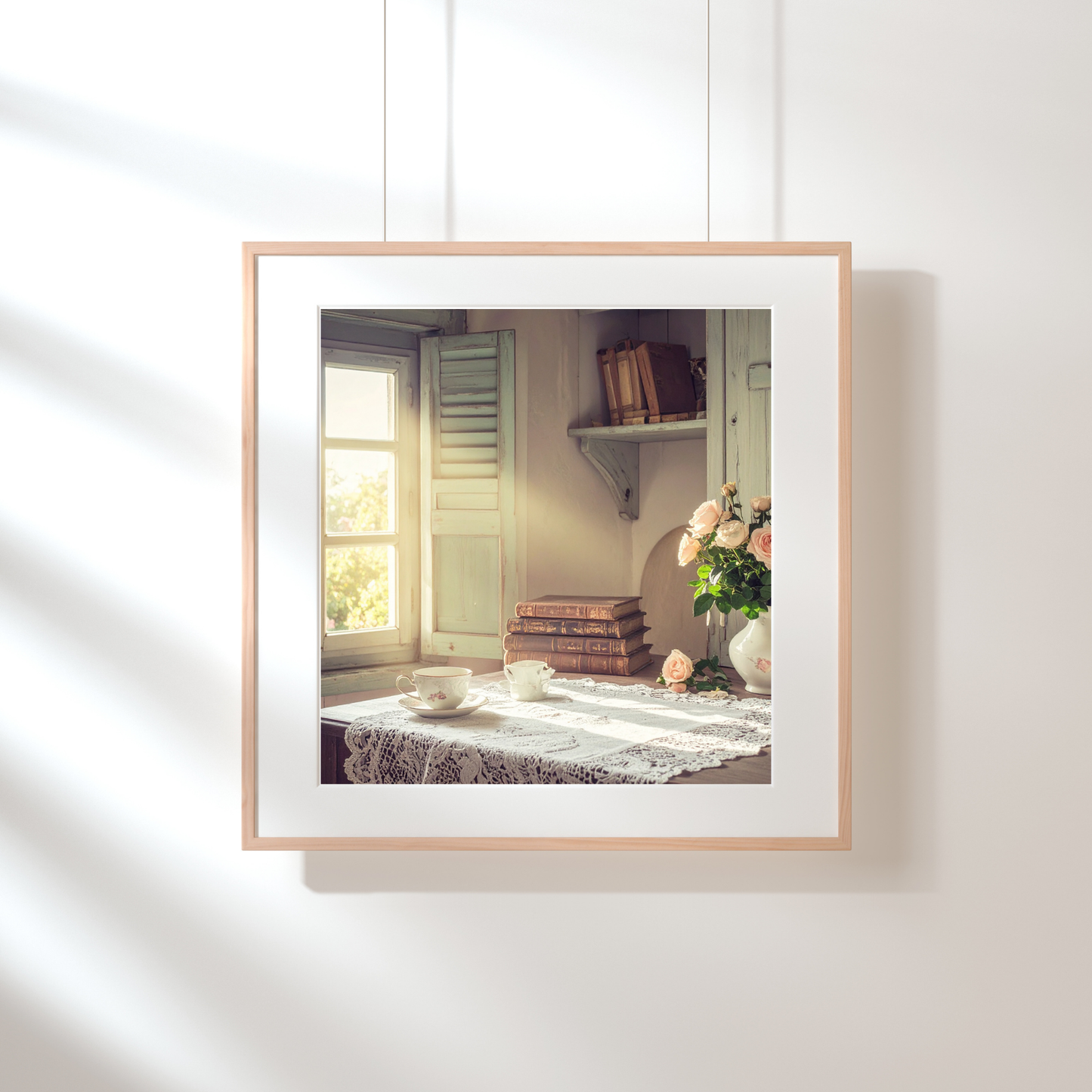 Dreamy French Chateau Kitchen 2 - AI Digital Wall Art Download