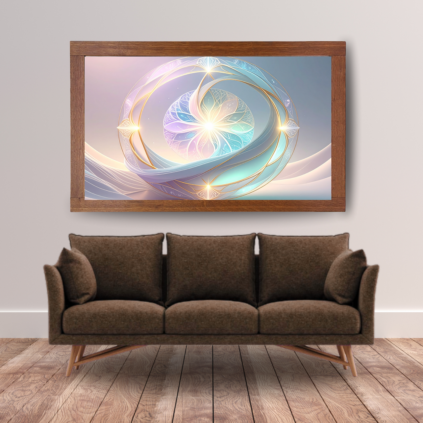 Neural Pathways Circle 4 - AI Digital Wall Art Download