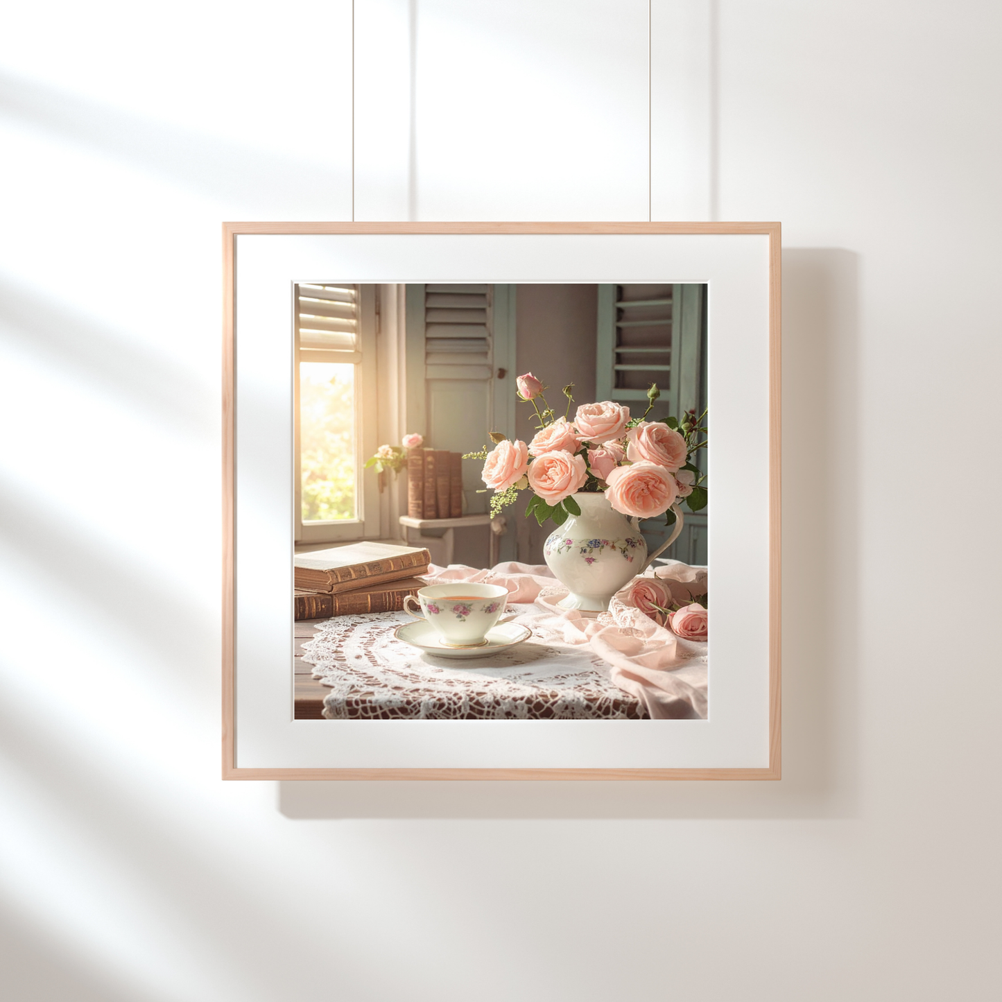 Dreamy French Chateau Kitchen 3 - AI Digital Wall Art Download