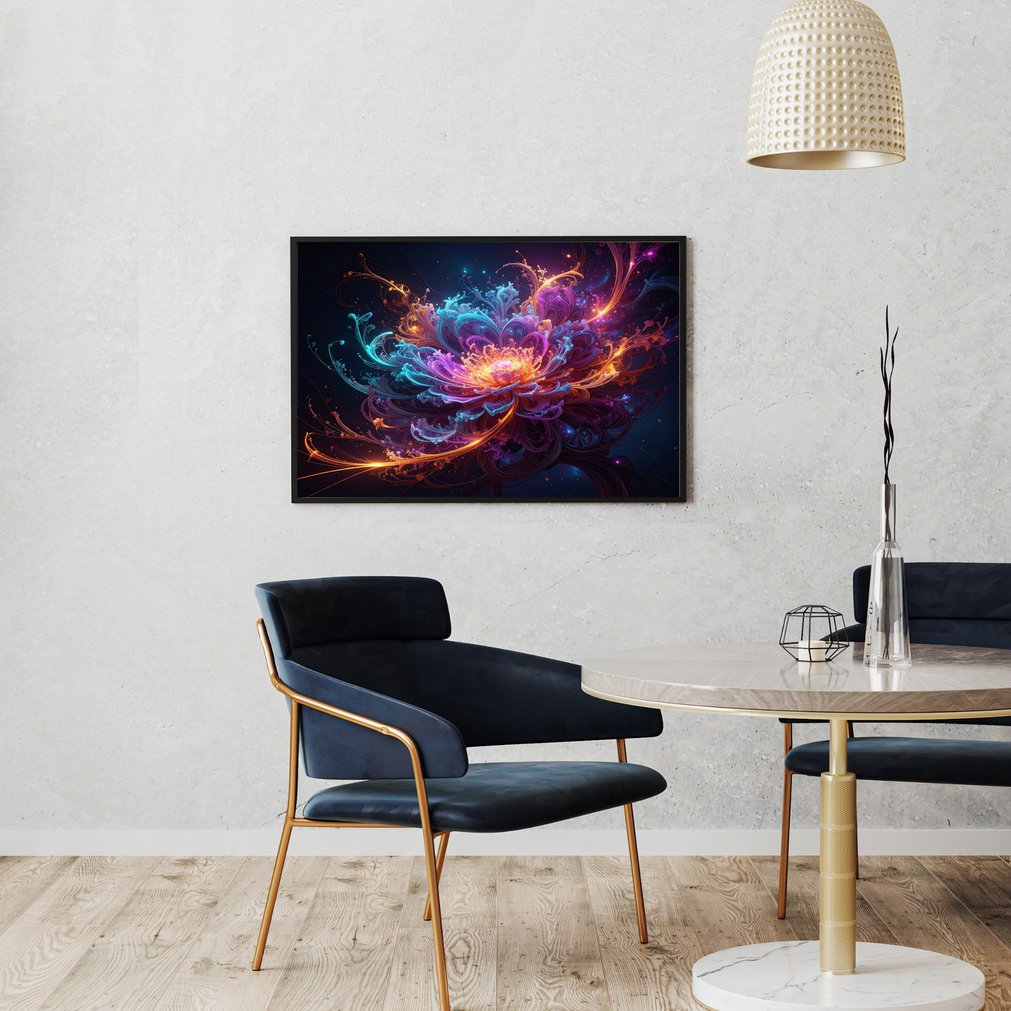 Dynamic Neuro-Inspired Composition 2 - AI Digital Wall Art Download