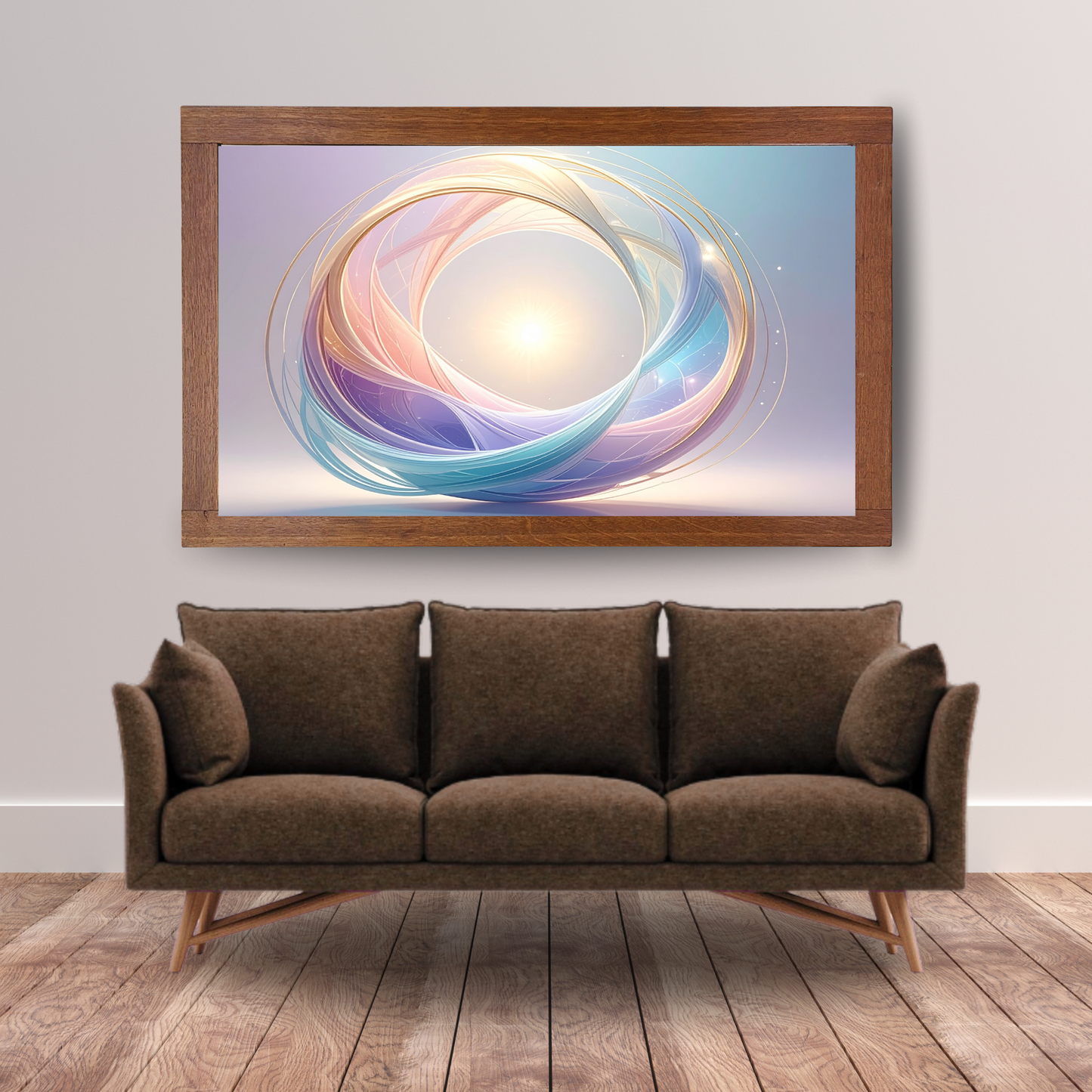 Neural Pathways Circle 2- AI Digital Wall Art Download