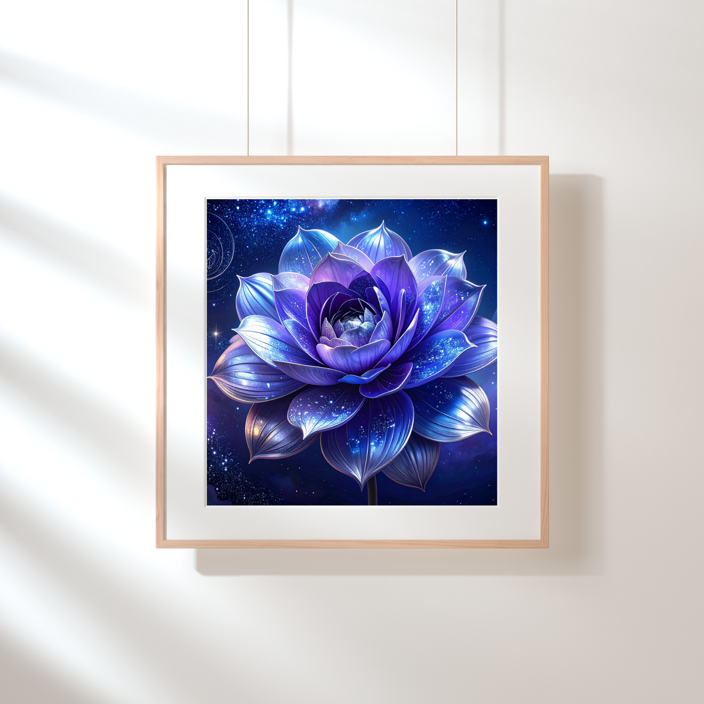 Botanical Bouquet Nebula Clouds 2 - AI Digital Wall Art Download
